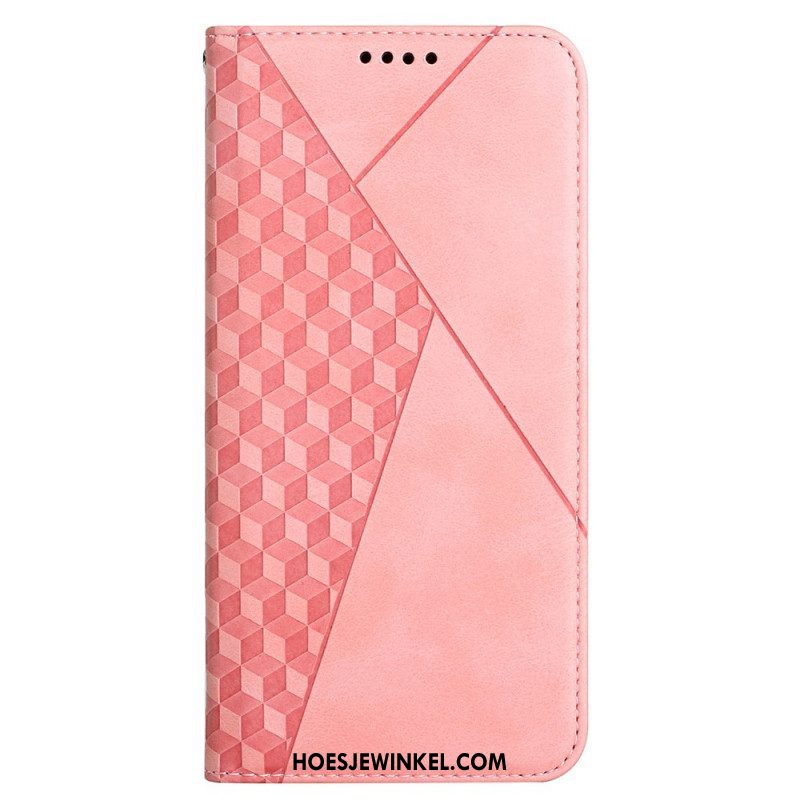 Bescherming Hoesje voor Samsung Galaxy M12 / A12 Folio-hoesje Geo Leereffect