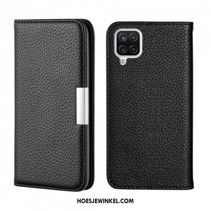 Bescherming Hoesje voor Samsung Galaxy M12 / A12 Folio-hoesje Imitatieleer Litchi Ultra Chic