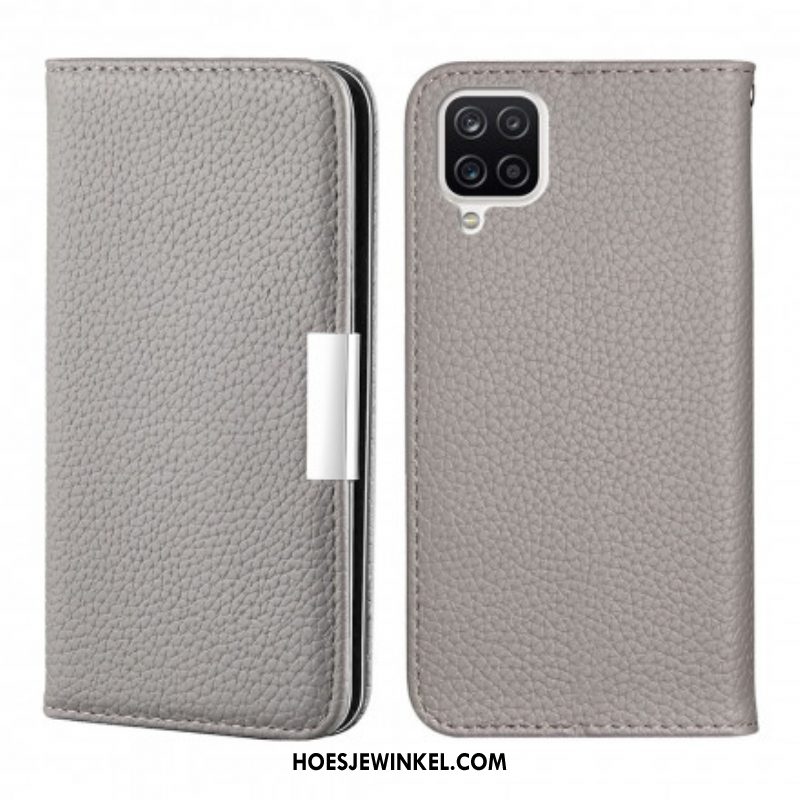 Bescherming Hoesje voor Samsung Galaxy M12 / A12 Folio-hoesje Imitatieleer Litchi Ultra Chic