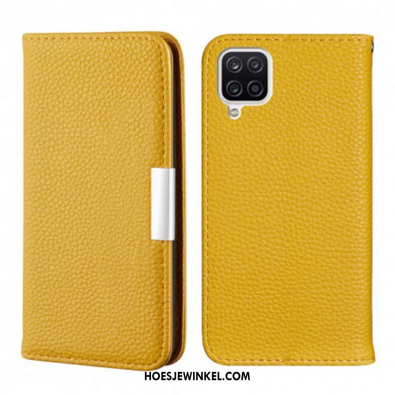 Bescherming Hoesje voor Samsung Galaxy M12 / A12 Folio-hoesje Imitatieleer Litchi Ultra Chic