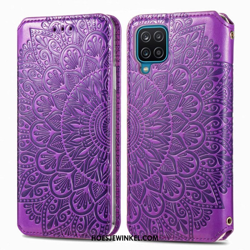 Bescherming Hoesje voor Samsung Galaxy M12 / A12 Folio-hoesje Mandala