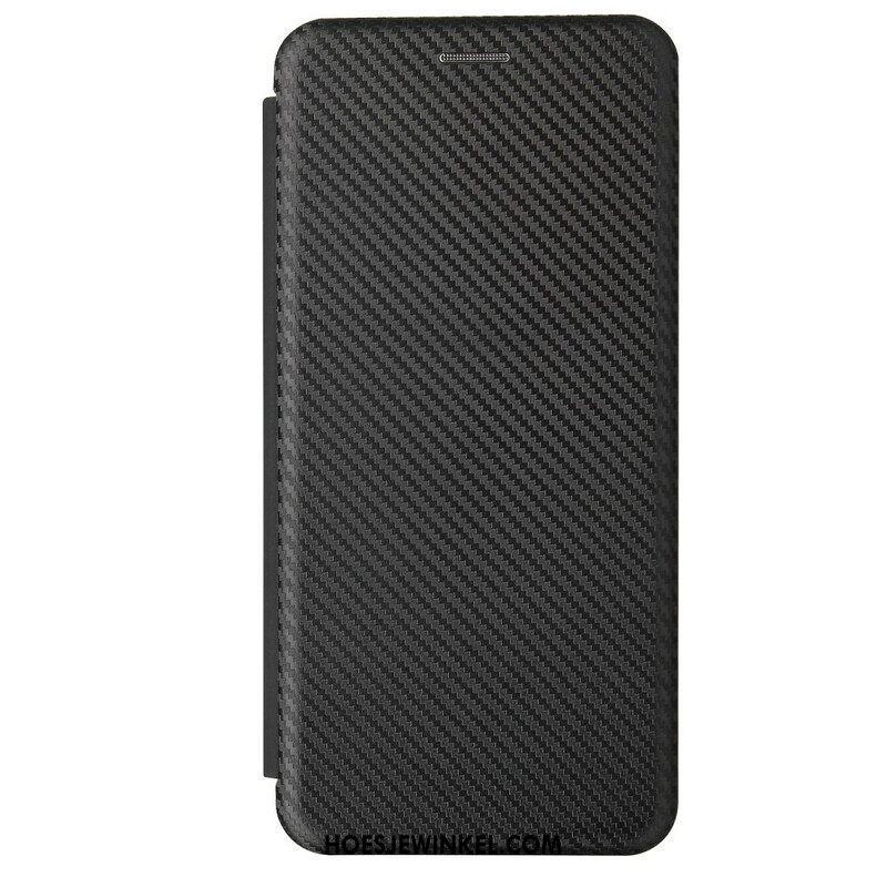 Bescherming Hoesje voor Samsung Galaxy M12 / A12 Folio-hoesje /koolstofvezel