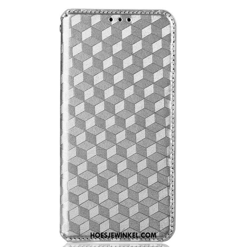 Bescherming Hoesje voor Samsung Galaxy M13 Folio-hoesje 3d Kubussen