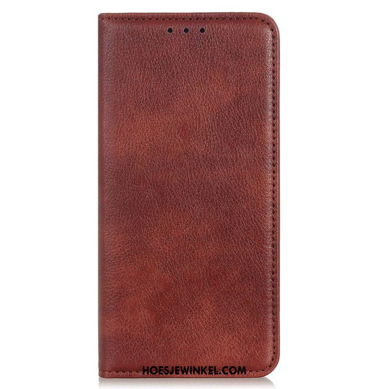 Bescherming Hoesje voor Samsung Galaxy M13 Folio-hoesje Litchi Splitleer