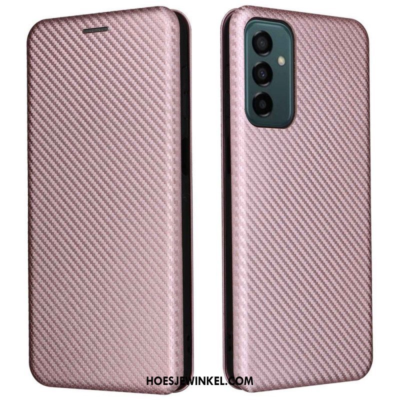 Bescherming Hoesje voor Samsung Galaxy M23 5G Folio-hoesje Koolstofvezel