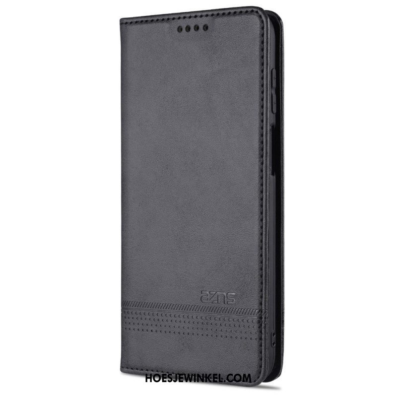 Bescherming Hoesje voor Samsung Galaxy M32 Folio-hoesje Azns Leerstyling