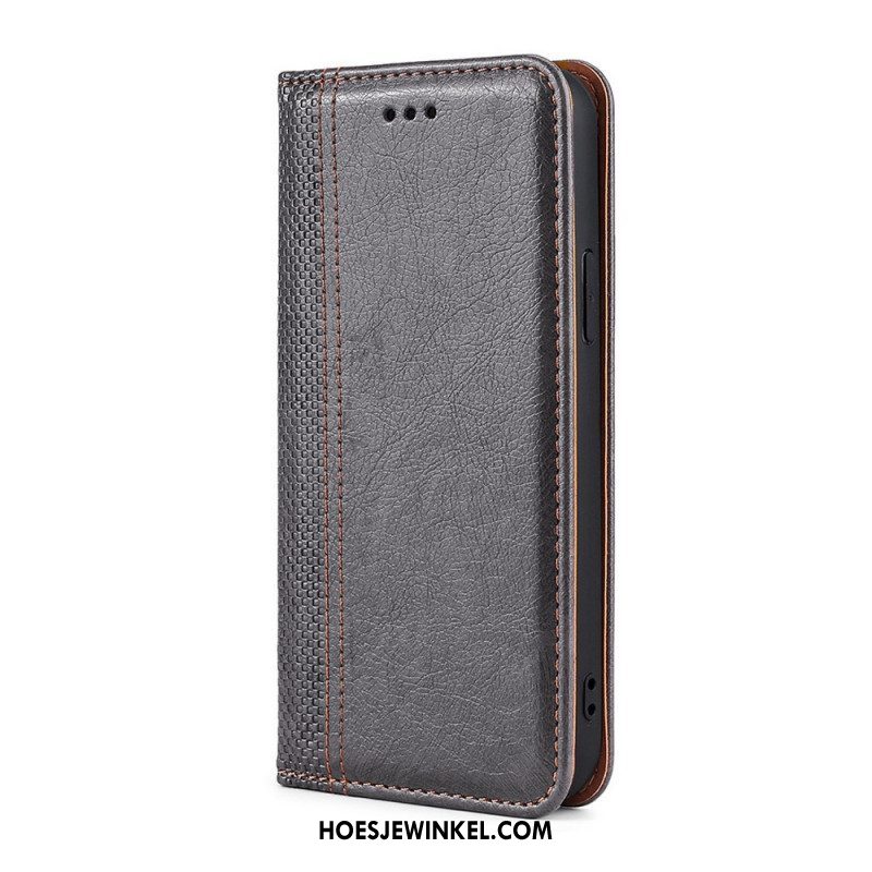 Bescherming Hoesje voor Samsung Galaxy M32 Folio-hoesje Vintage Lederen Stijl