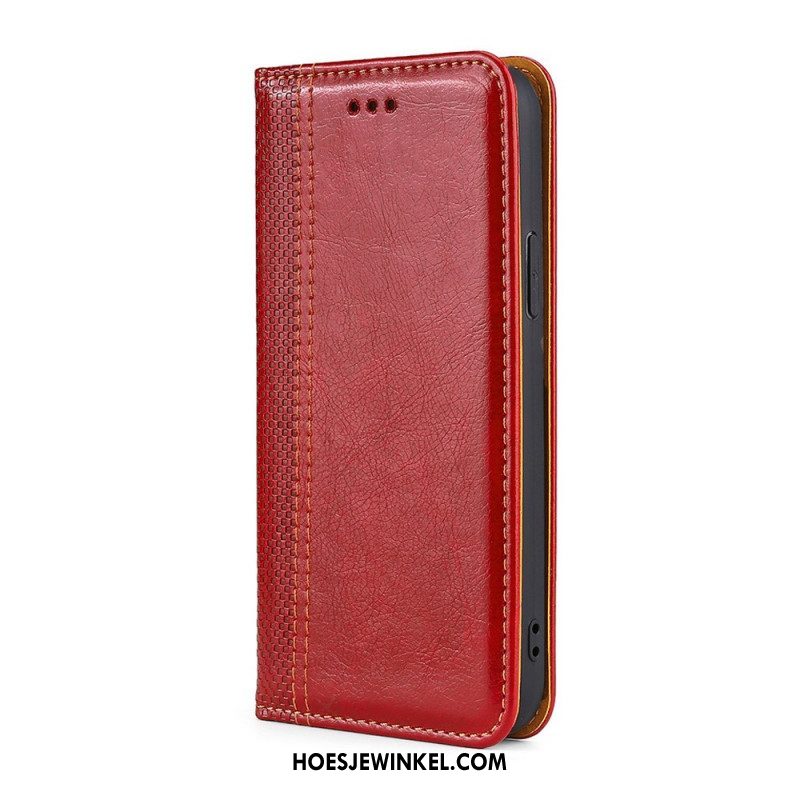 Bescherming Hoesje voor Samsung Galaxy M32 Folio-hoesje Vintage Lederen Stijl