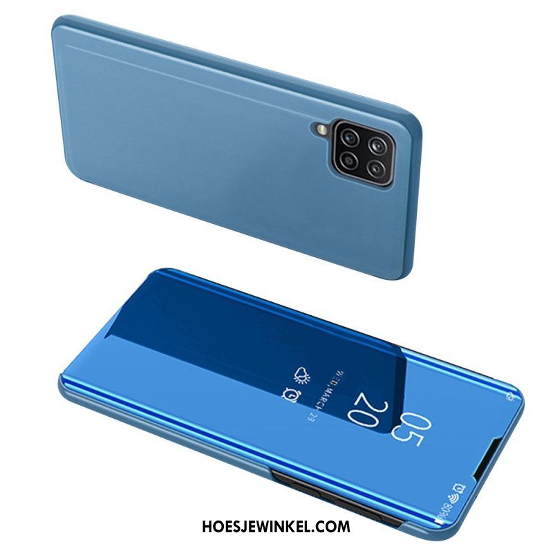 Bescherming Hoesje voor Samsung Galaxy M32 Spiegel En Kunstleer