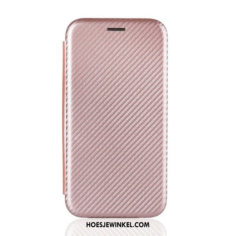 Bescherming Hoesje voor Samsung Galaxy M51 Folio-hoesje Koolstofvezel