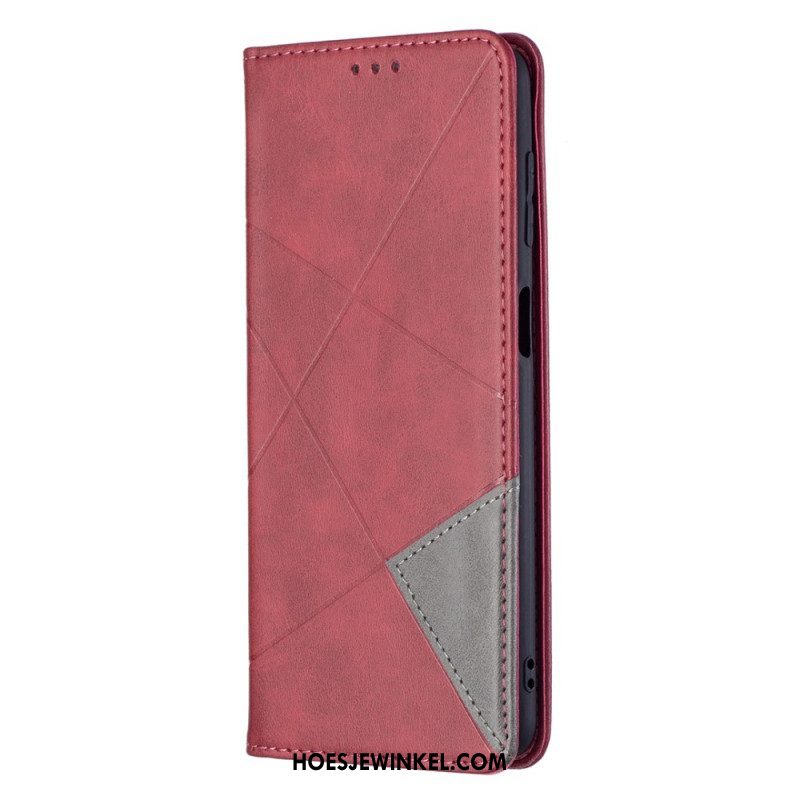 Bescherming Hoesje voor Samsung Galaxy M52 5G Folio-hoesje Patroon Van Imitatieleer