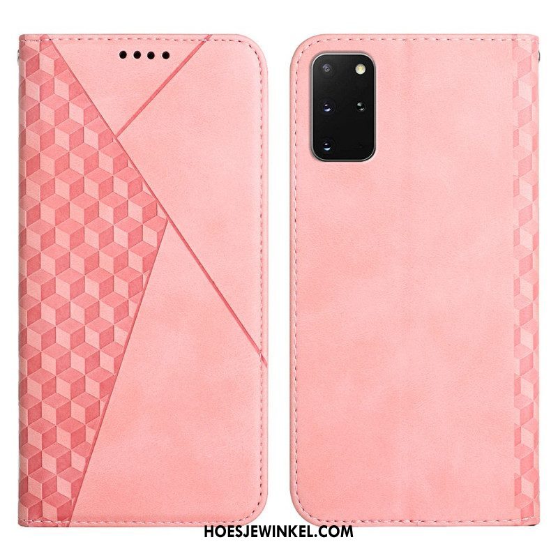 Bescherming Hoesje voor Samsung Galaxy S20 Plus / S20 Plus 5G Folio-hoesje Geo Leereffect