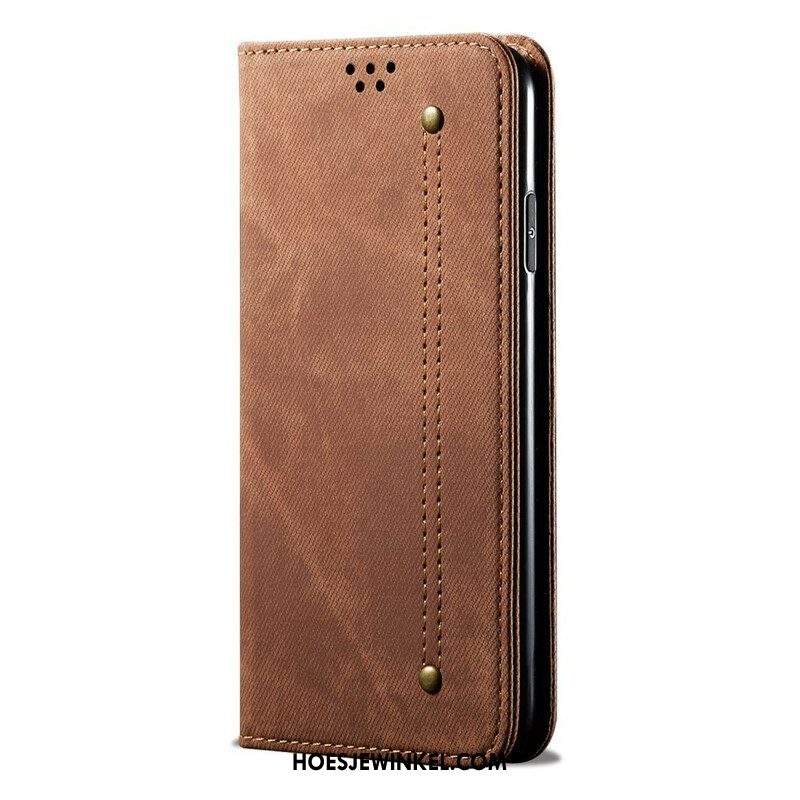 Bescherming Hoesje voor Samsung Galaxy S20 Plus / S20 Plus 5G Folio-hoesje Spijkerstof