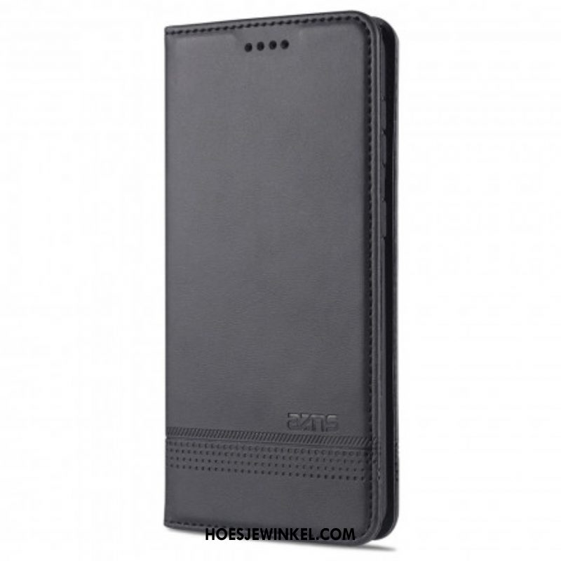 Bescherming Hoesje voor Samsung Galaxy S21 5G Folio-hoesje Azns Leerstyling