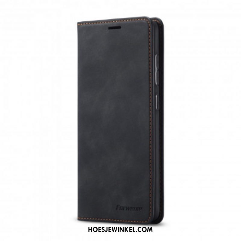 Bescherming Hoesje voor Samsung Galaxy S21 5G Folio-hoesje Forwenw Ledereffect