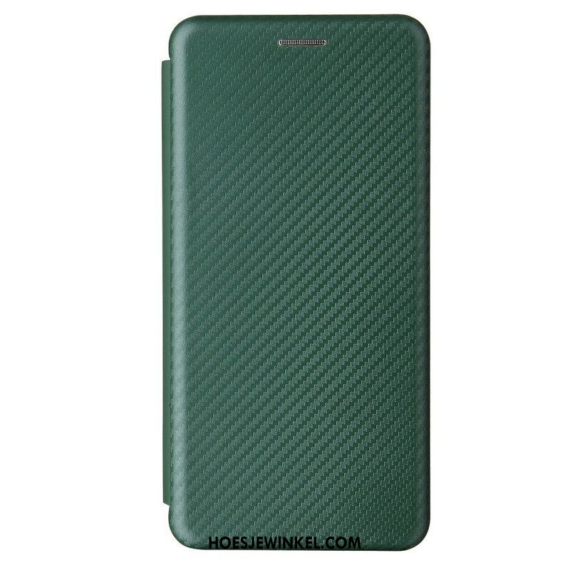 Bescherming Hoesje voor Samsung Galaxy S21 5G Folio-hoesje Koolstofvezel