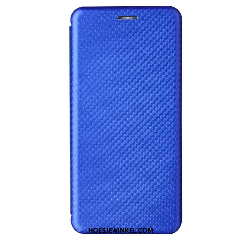 Bescherming Hoesje voor Samsung Galaxy S21 5G Folio-hoesje Koolstofvezel