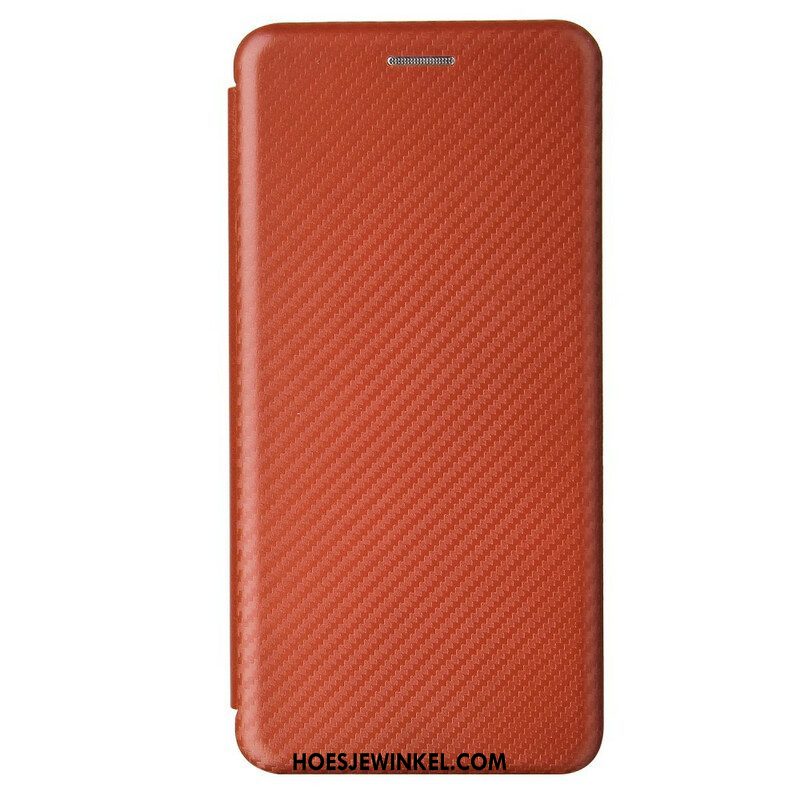 Bescherming Hoesje voor Samsung Galaxy S21 5G Folio-hoesje Koolstofvezel