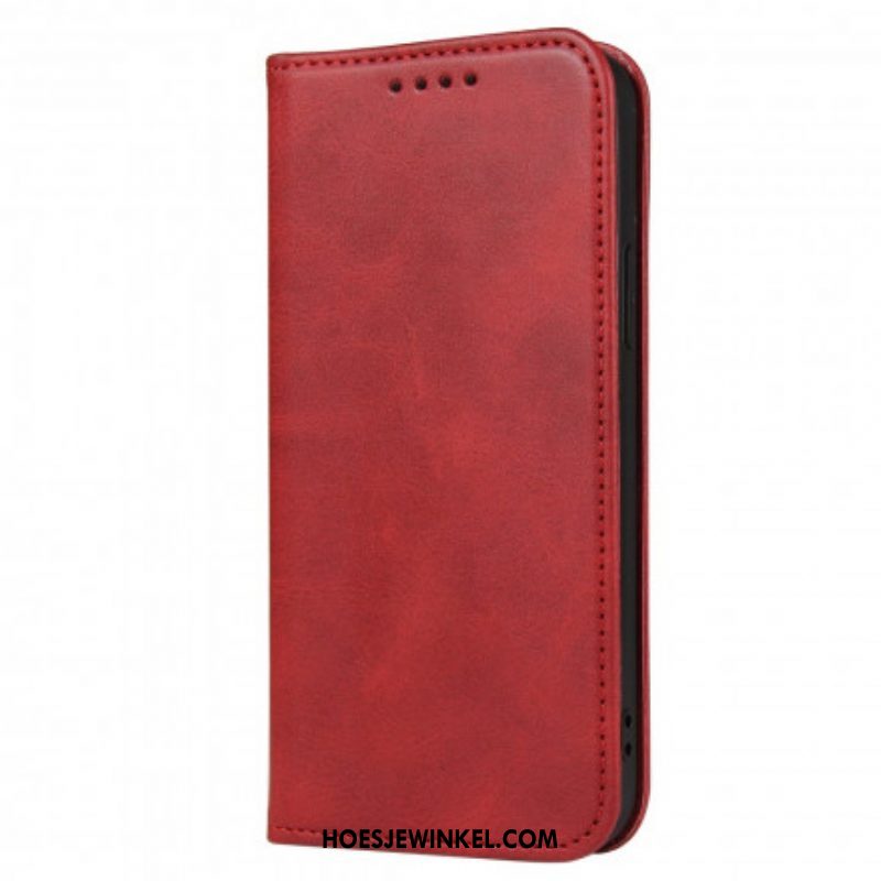 Bescherming Hoesje voor Samsung Galaxy S21 5G Folio-hoesje Leereffect In Zakelijke Stijl