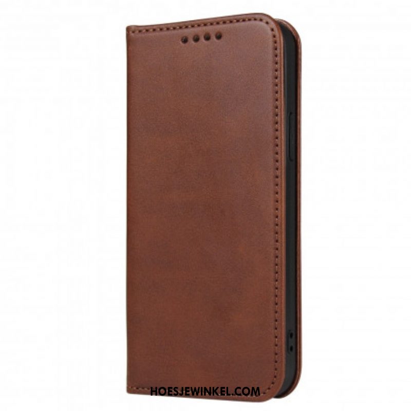 Bescherming Hoesje voor Samsung Galaxy S21 5G Folio-hoesje Leereffect In Zakelijke Stijl