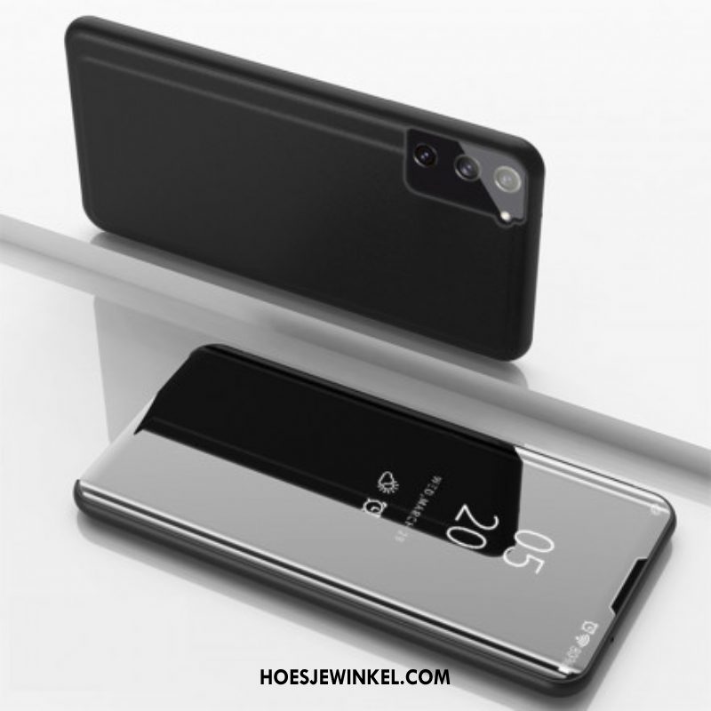 Bescherming Hoesje voor Samsung Galaxy S21 5G Folio-hoesje Spiegel