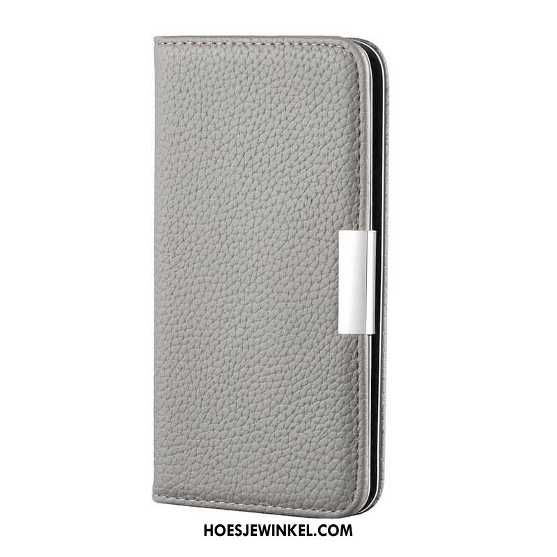 Bescherming Hoesje voor Samsung Galaxy S21 FE Folio-hoesje Imitatieleer Litchi Ultra Chic