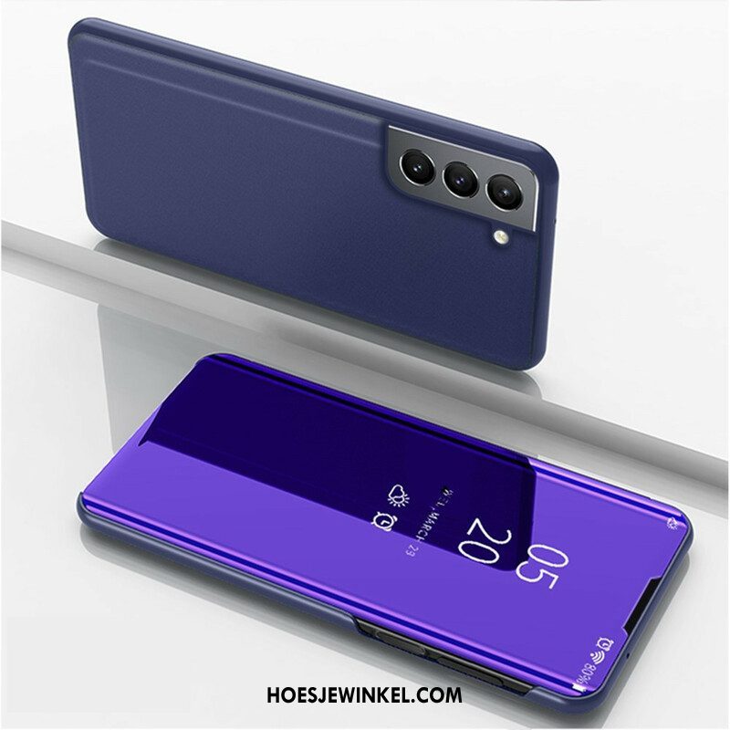 Bescherming Hoesje voor Samsung Galaxy S21 FE Folio-hoesje Spiegel