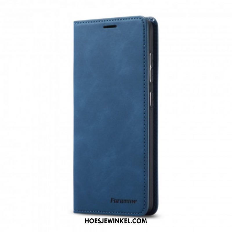 Bescherming Hoesje voor Samsung Galaxy S21 Plus 5G Folio-hoesje Forwenw Ledereffect