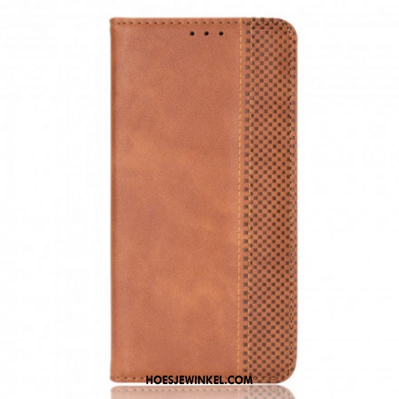 Bescherming Hoesje voor Samsung Galaxy S21 Plus 5G Folio-hoesje Gestileerd Vintage Leereffect