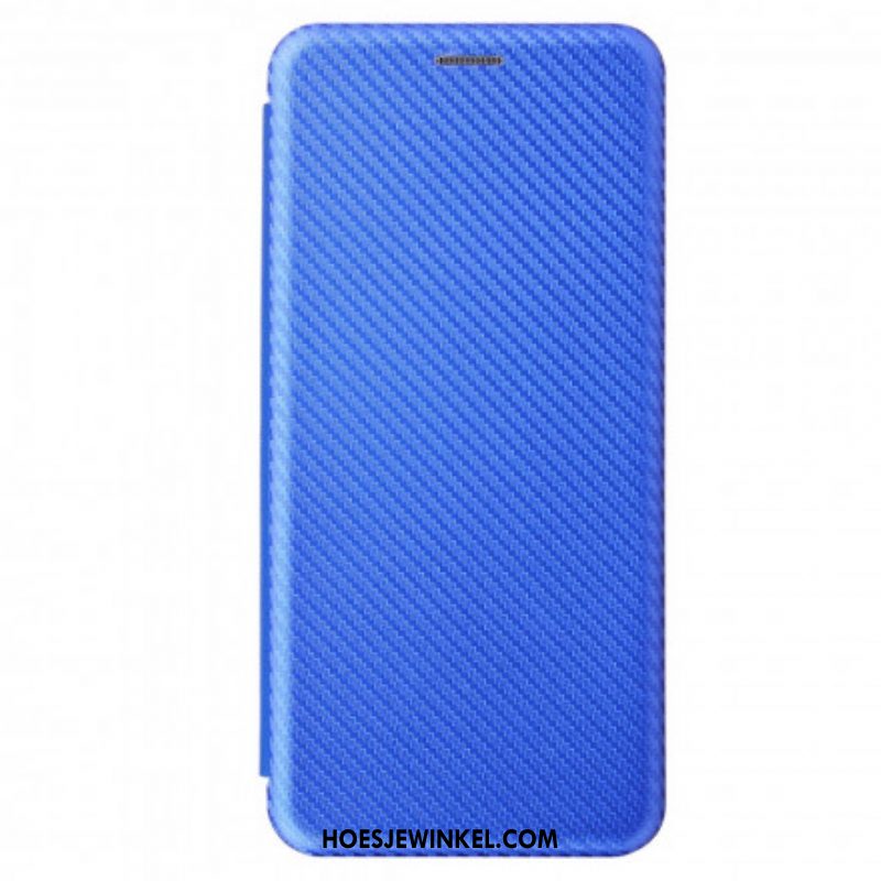 Bescherming Hoesje voor Samsung Galaxy S21 Ultra 5G Folio-hoesje Koolstofvezel