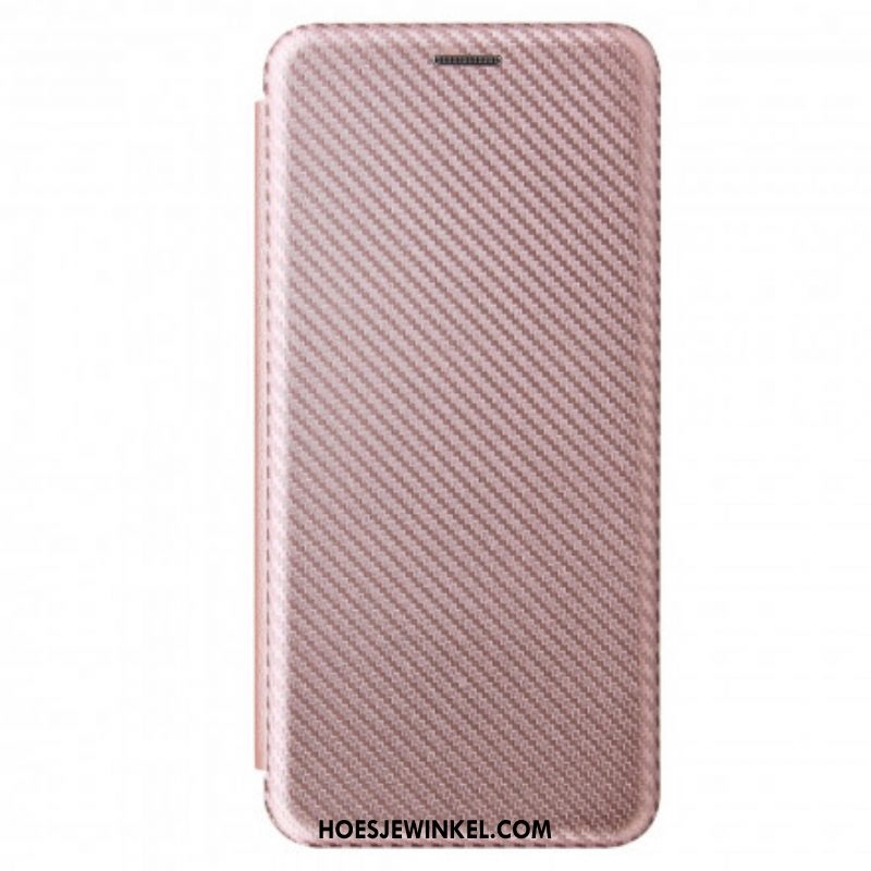 Bescherming Hoesje voor Samsung Galaxy S21 Ultra 5G Folio-hoesje Koolstofvezel