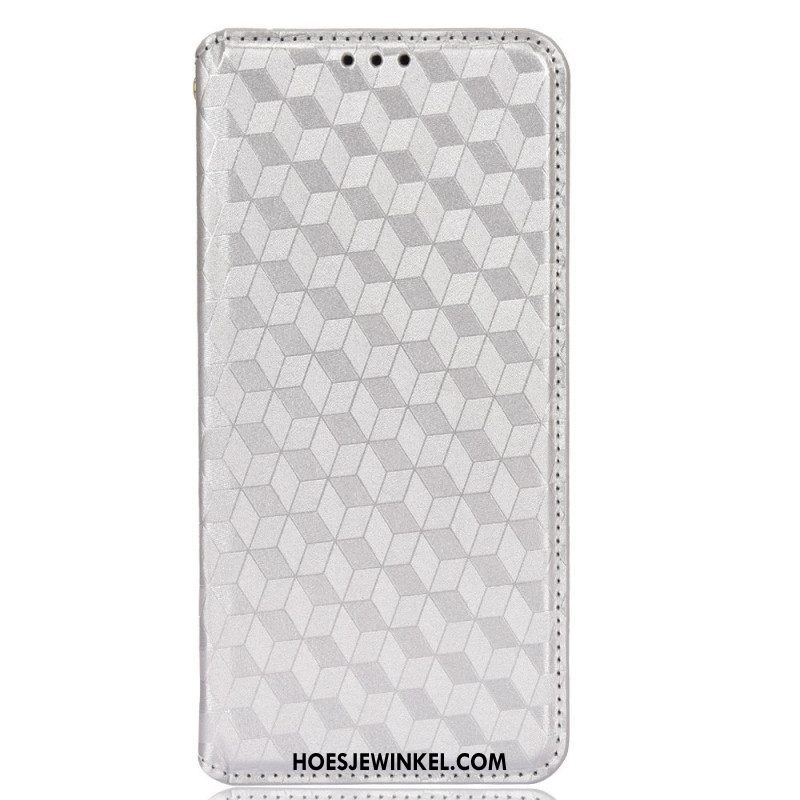 Bescherming Hoesje voor Samsung Galaxy S22 5G Folio-hoesje Diamant Leereffect