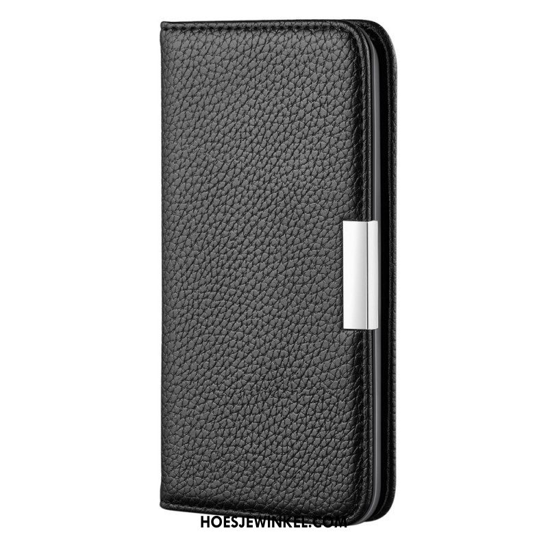 Bescherming Hoesje voor Samsung Galaxy S22 5G Folio-hoesje Imitatieleer Litchi Ultra Chic