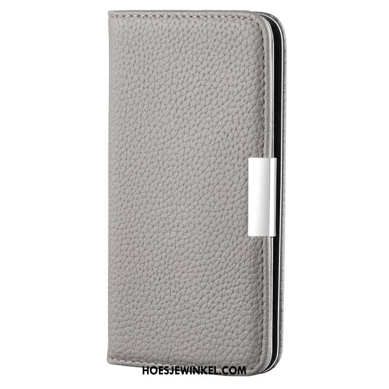 Bescherming Hoesje voor Samsung Galaxy S22 5G Folio-hoesje Imitatieleer Litchi Ultra Chic