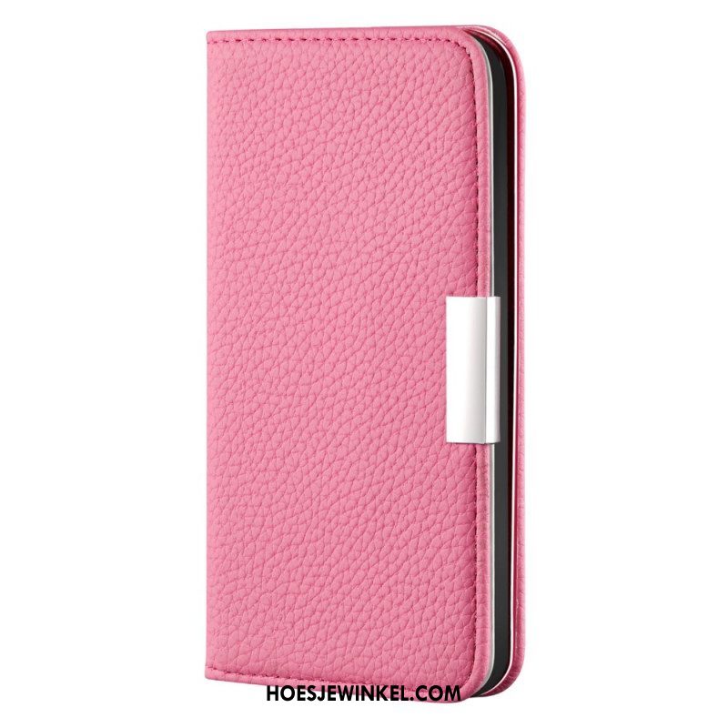 Bescherming Hoesje voor Samsung Galaxy S22 5G Folio-hoesje Imitatieleer Litchi Ultra Chic