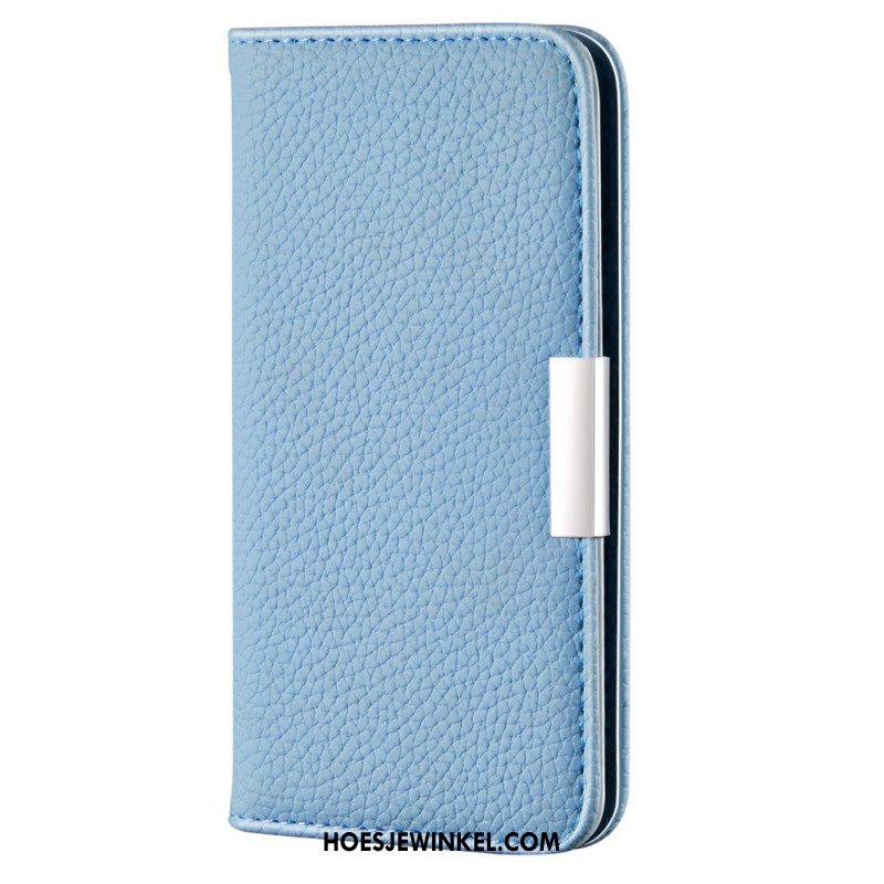 Bescherming Hoesje voor Samsung Galaxy S22 5G Folio-hoesje Imitatieleer Litchi Ultra Chic