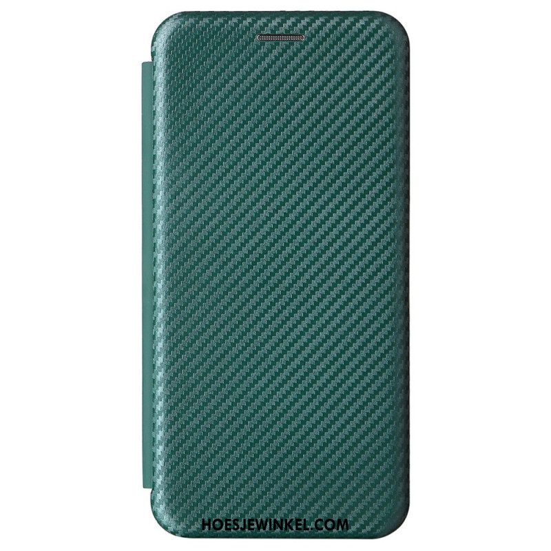 Bescherming Hoesje voor Samsung Galaxy S22 5G Folio-hoesje Koolstofvezel