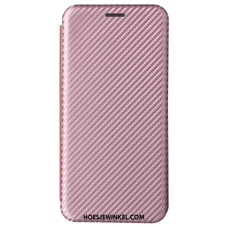 Bescherming Hoesje voor Samsung Galaxy S22 5G Folio-hoesje Koolstofvezel