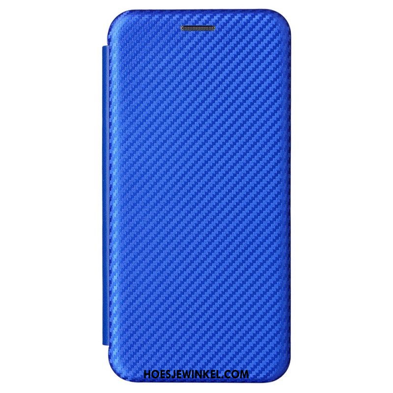 Bescherming Hoesje voor Samsung Galaxy S22 5G Folio-hoesje Koolstofvezel