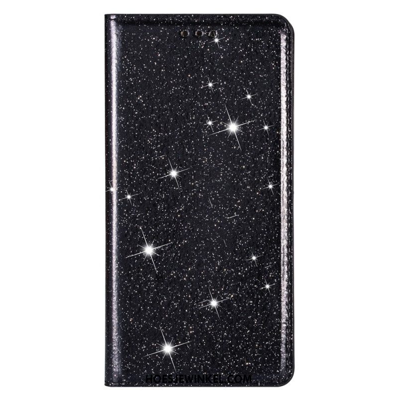 Bescherming Hoesje voor Samsung Galaxy S22 5G Folio-hoesje Paillettenstijl