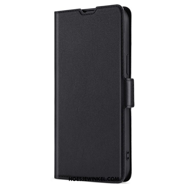 Bescherming Hoesje voor Samsung Galaxy S22 Ultra 5G Folio-hoesje Klassiek Kunstleer