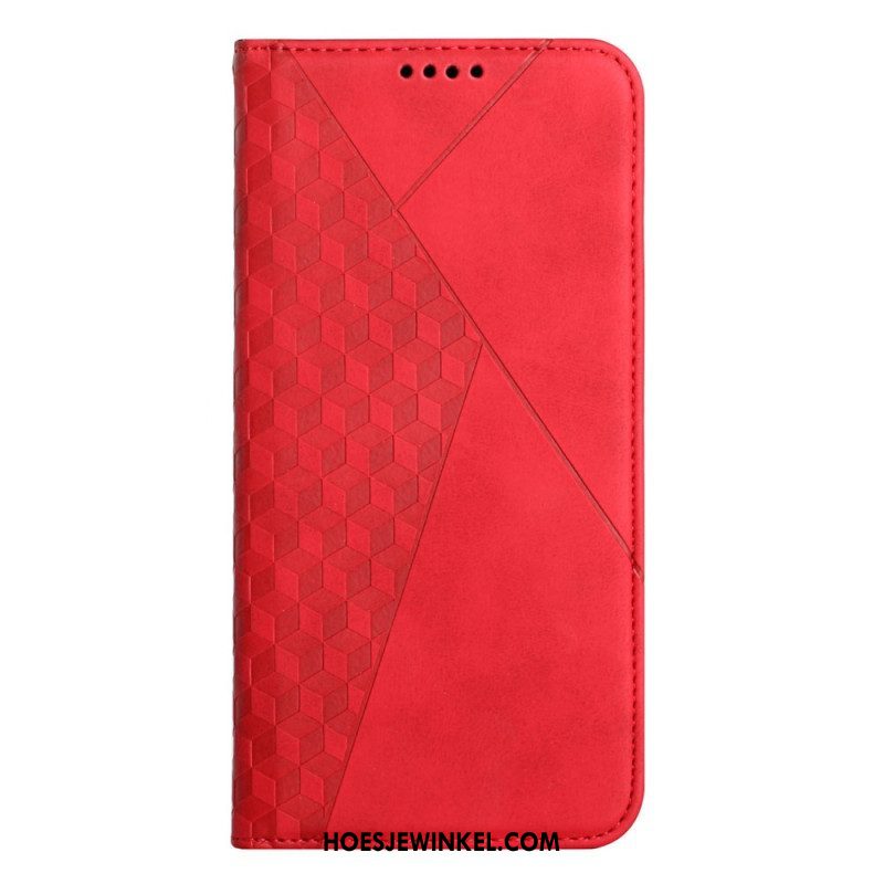 Bescherming Hoesje voor Samsung Galaxy S23 5G Folio-hoesje Stijl Leer 3d-patroon