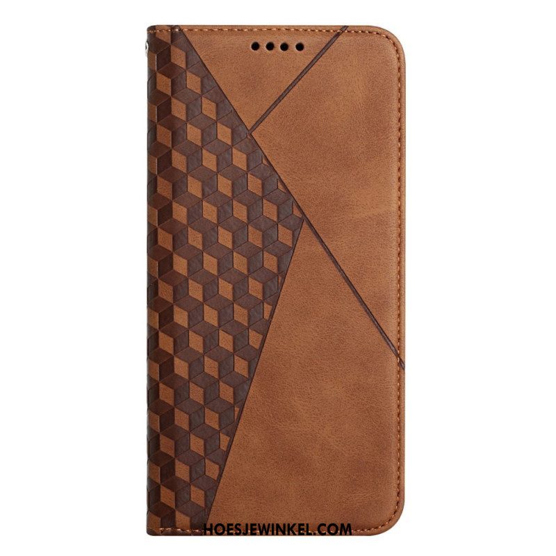 Bescherming Hoesje voor Samsung Galaxy S23 5G Folio-hoesje Stijl Leer 3d-patroon