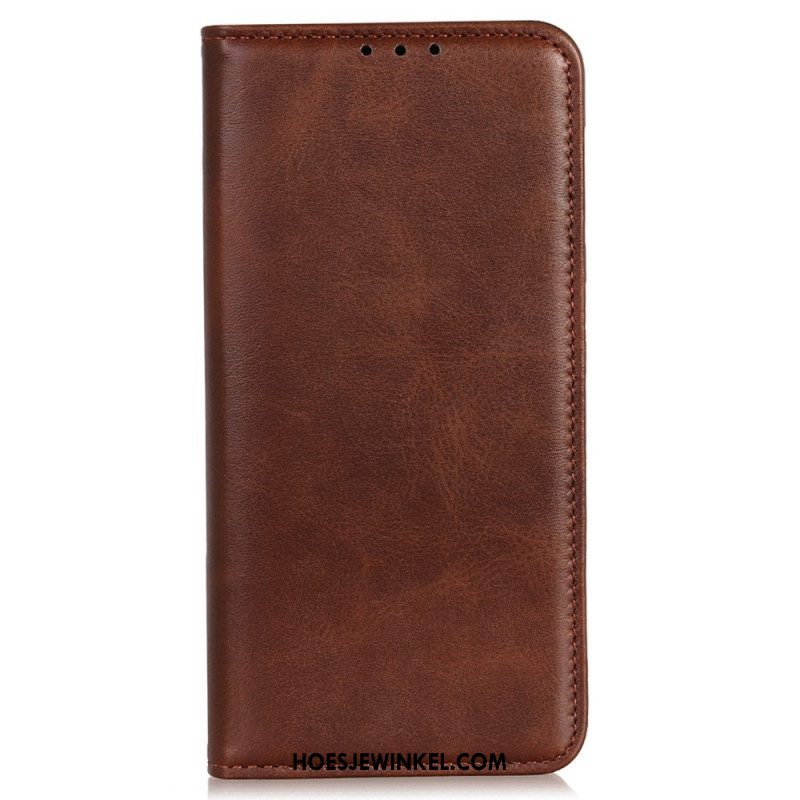 Bescherming Hoesje voor Samsung Galaxy S23 Plus 5G Folio-hoesje Gespleten Leer