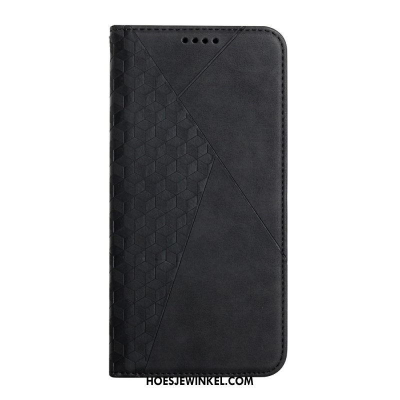 Bescherming Hoesje voor Samsung Galaxy S23 Ultra 5G Folio-hoesje Stijl Leer 3d-patroon