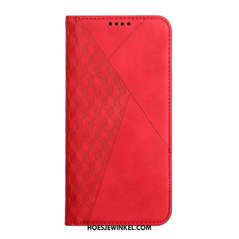 Bescherming Hoesje voor Samsung Galaxy S23 Ultra 5G Folio-hoesje Stijl Leer 3d-patroon