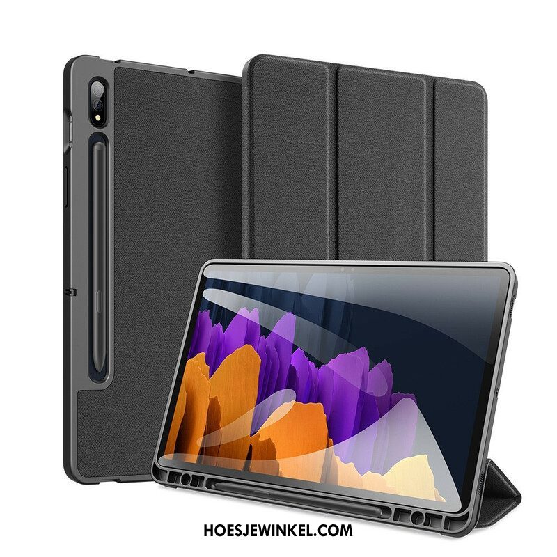 Bescherming Hoesje voor Samsung Galaxy Tab S7 FE Domo-serie Dux-ducis