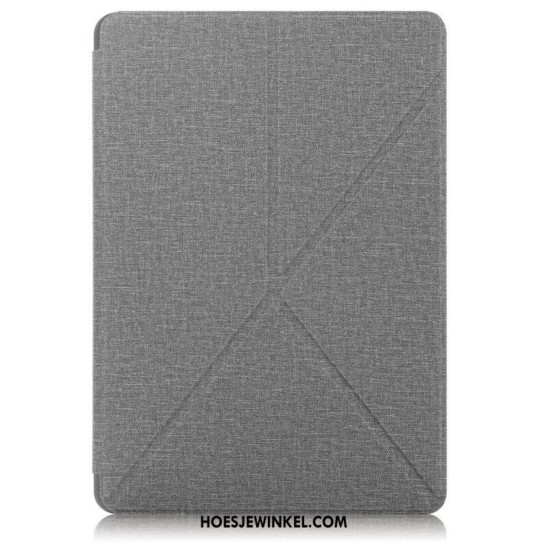 Bescherming Hoesje voor Samsung Galaxy Tab S7 FE Origami Stof Textuur