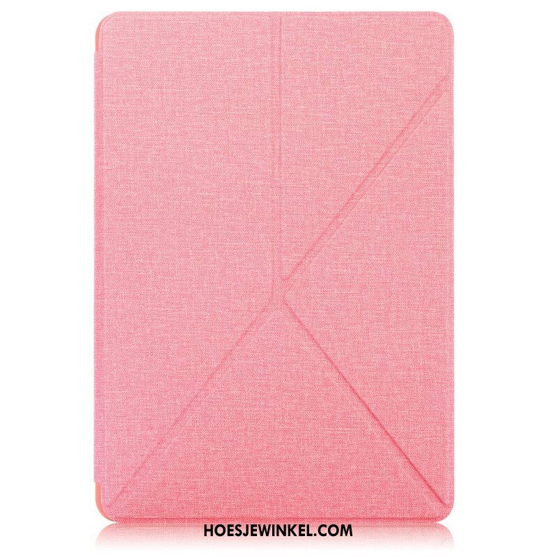 Bescherming Hoesje voor Samsung Galaxy Tab S7 FE Origami Stof Textuur