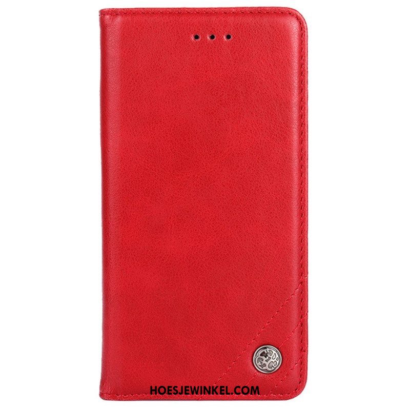 Bescherming Hoesje voor Sony Xperia 10 IV Folio-hoesje Kunstleer Decoratieve Klinknagel